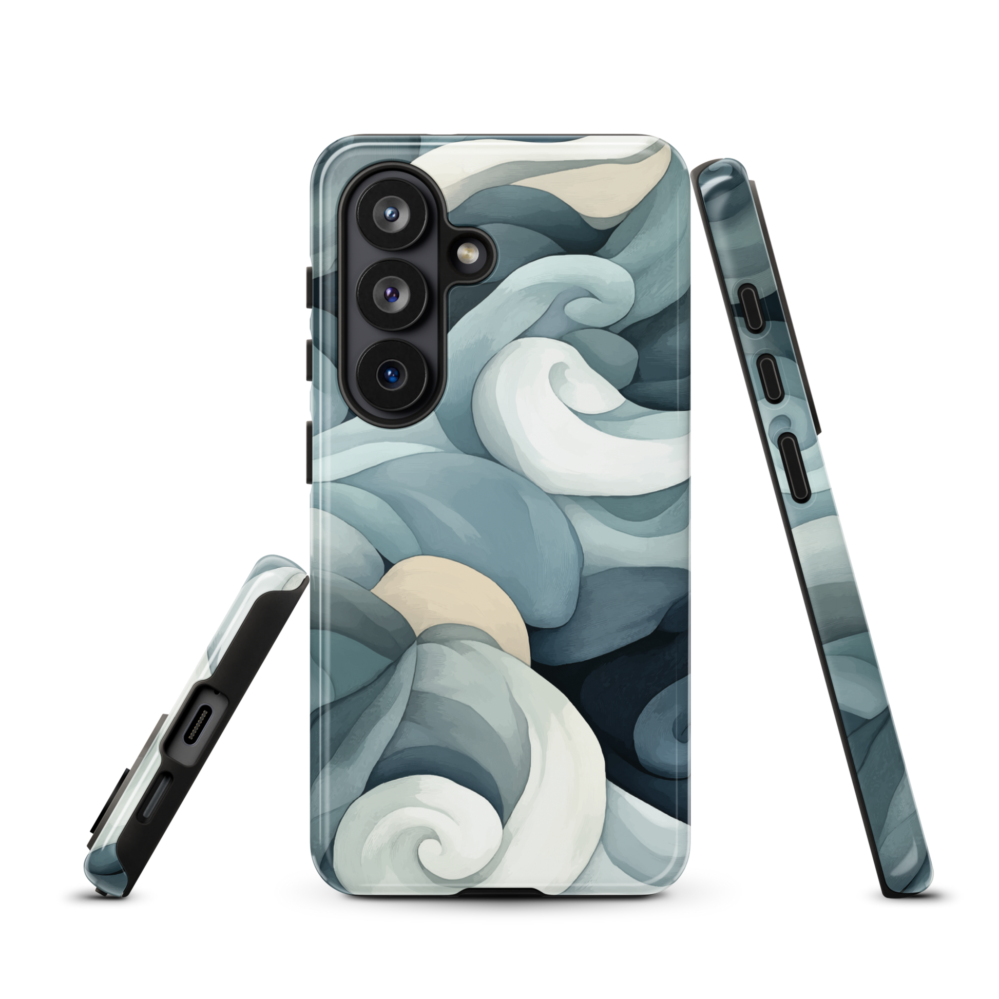 'Ebb and Flow' Samsung Galaxy S26 tough phone case - protective glossy case NZ Australia