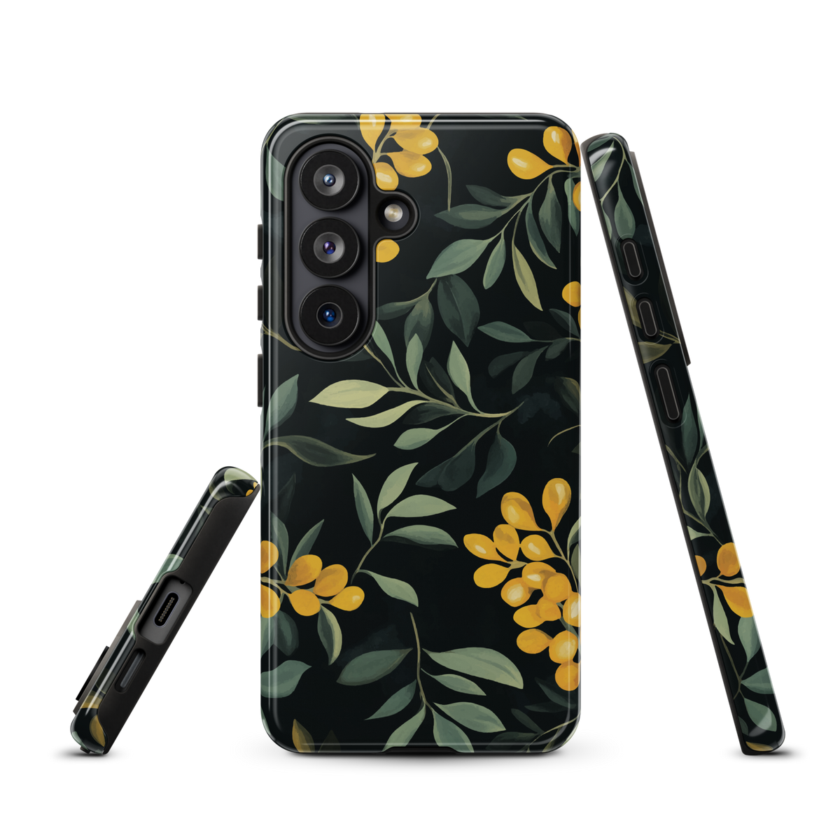 'NZ Kowhai' Samsung Galaxy S26 tough phone case - protective glossy case NZ Australia