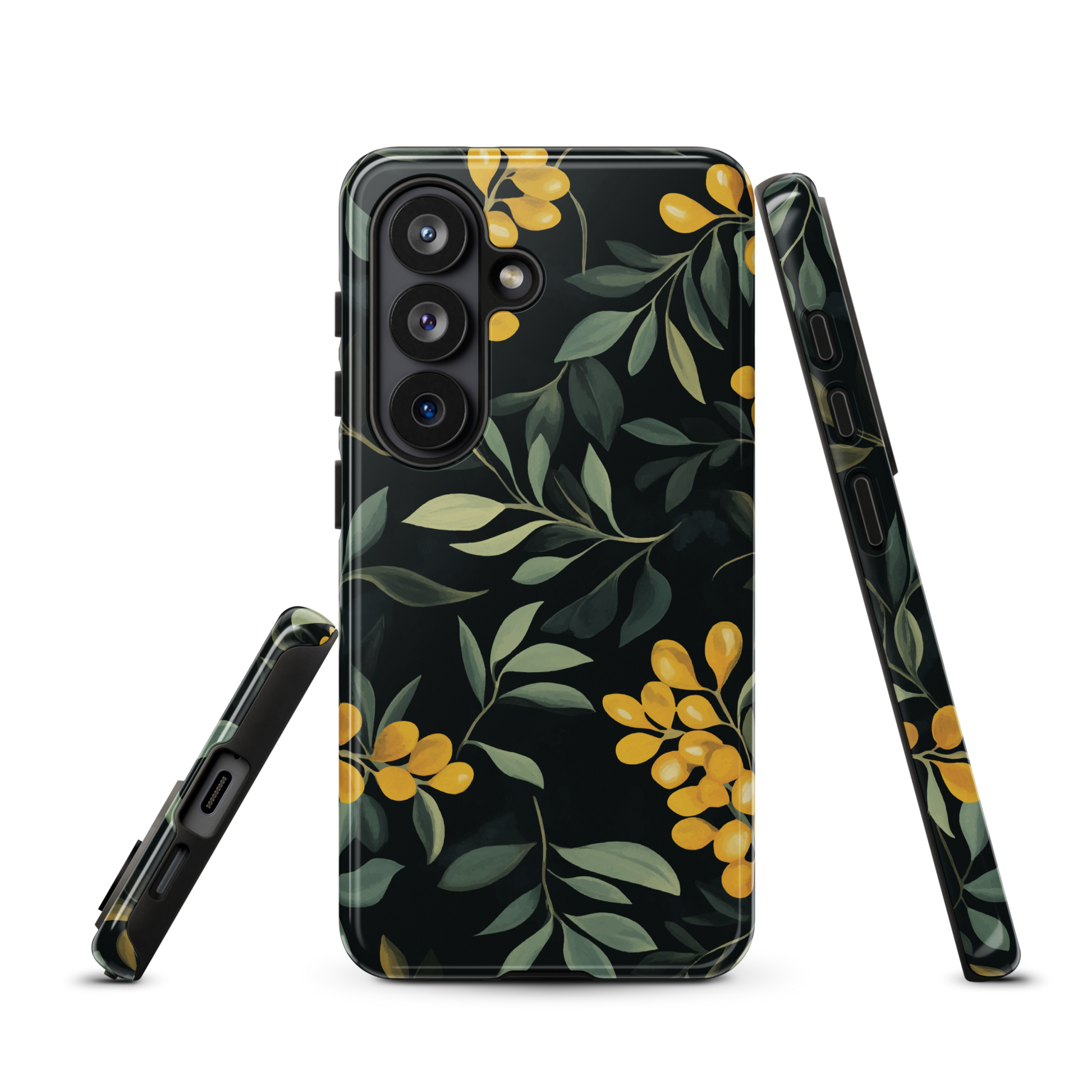 'NZ Kowhai' Samsung Galaxy S26 tough phone case - protective glossy case NZ Australia