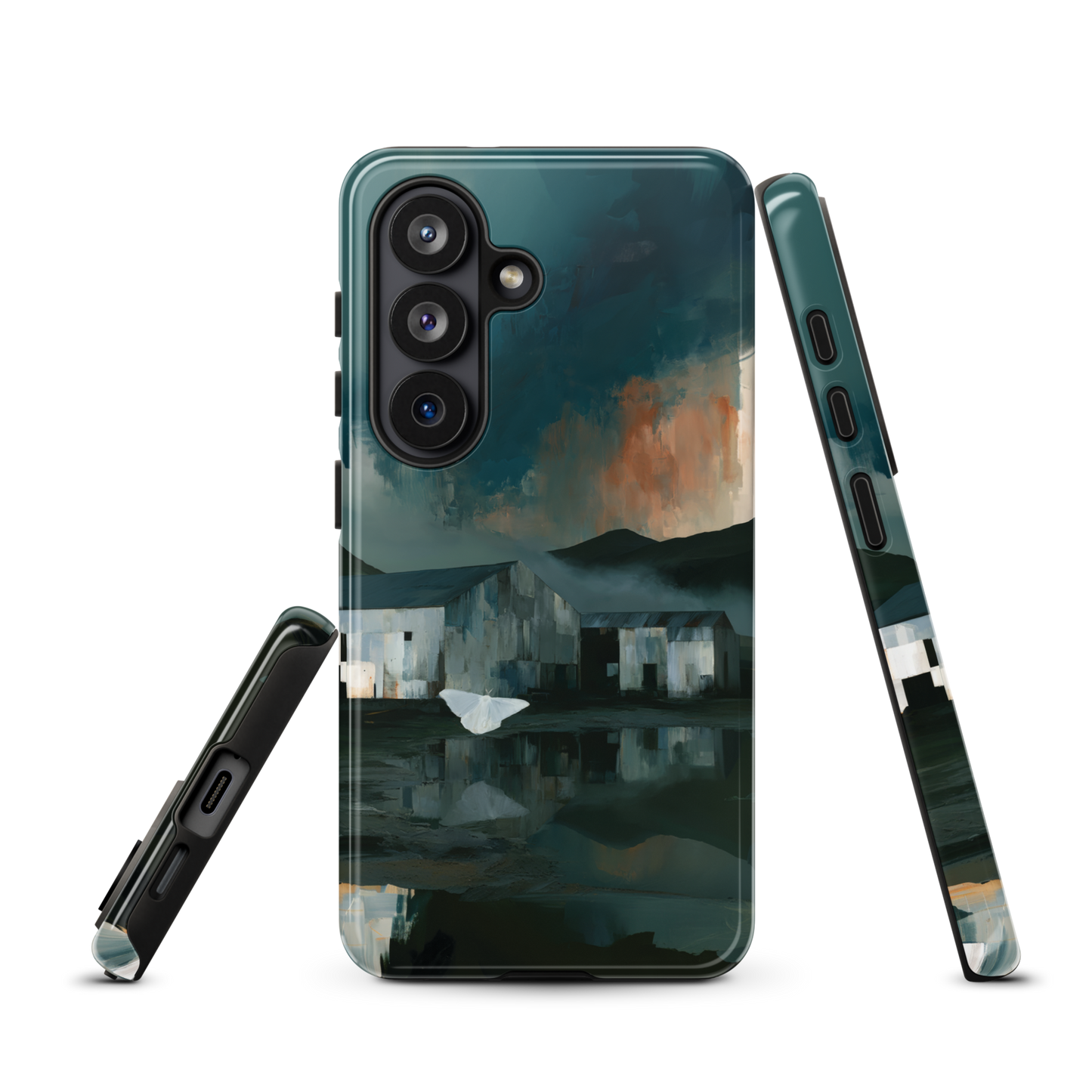 'Evening Flight' Samsung Galaxy S26 tough phone case - protective glossy case NZ Australia