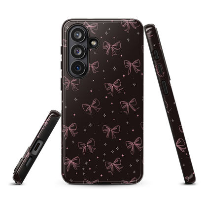 'Midnight Bow' Samsung Galaxy S26 Plus tough phone case - protective glossy case NZ Australia