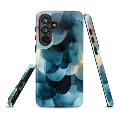 'Blue Forms' Samsung Galaxy S26 Plus tough phone case - protective glossy case NZ Australia