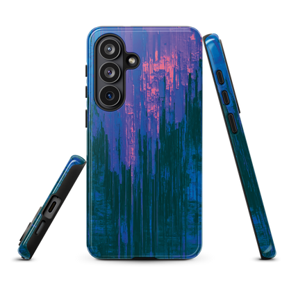 'Digital Glitch' Samsung Galaxy S26 Plus tough phone case - protective glossy case NZ Australia