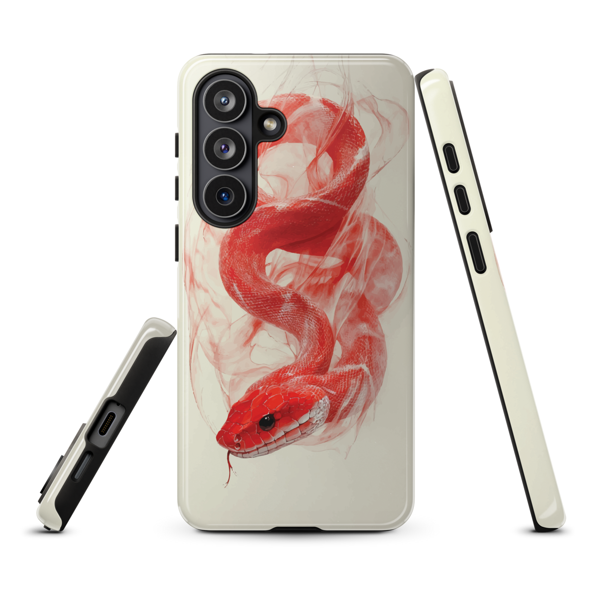 'Red Snake' Samsung Galaxy S26 Plus tough phone case - protective glossy case NZ Australia