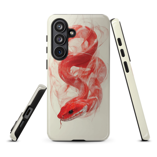 'Red Snake' Samsung Galaxy S26 Plus tough phone case - protective glossy case NZ Australia