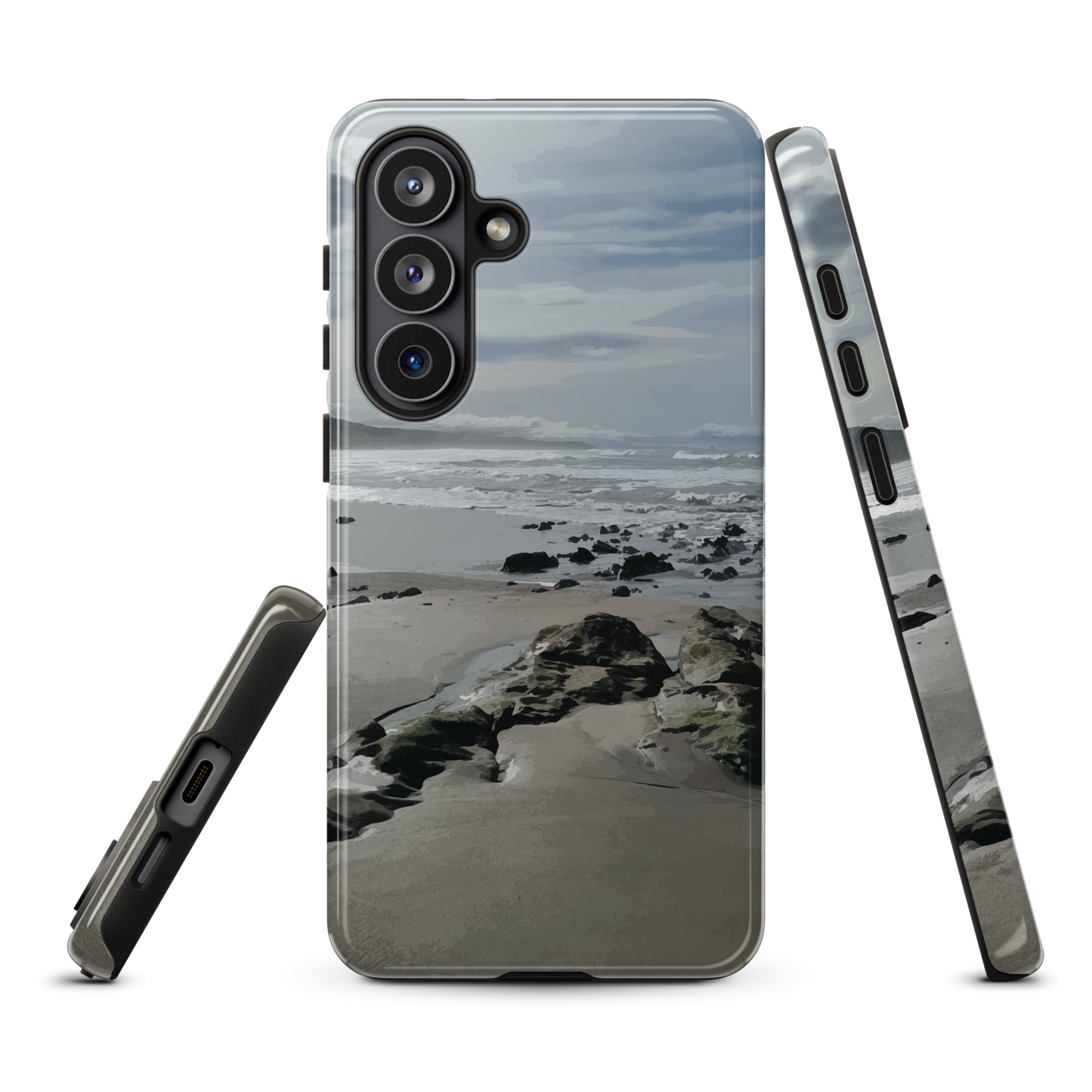 'Quick Sand' Samsung Galaxy S26 Plus tough phone case - protective glossy case NZ Australia
