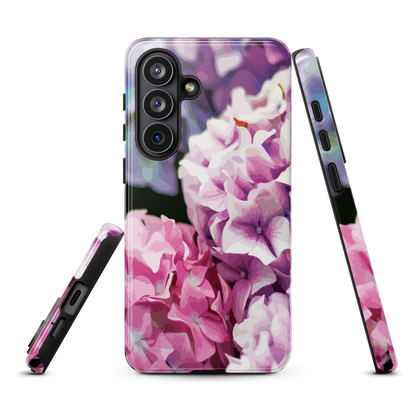 'Hydrangea' Samsung Galaxy S26 Plus tough phone case - protective glossy case NZ Australia