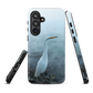 'White Heron in the mist' Samsung Galaxy S26 Plus tough phone case - protective glossy case NZ Australia