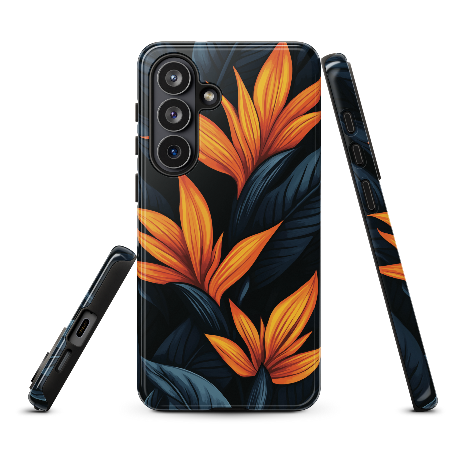 'Bird of Paradise' Samsung Galaxy S26 Plus tough phone case - protective glossy case NZ Australia