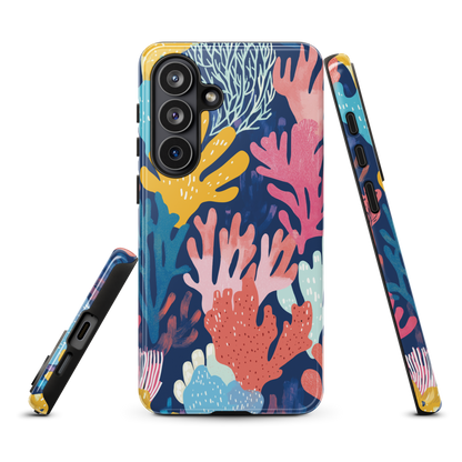 'Coral Reef' Samsung Galaxy S26 Plus tough phone case - protective glossy case NZ Australia