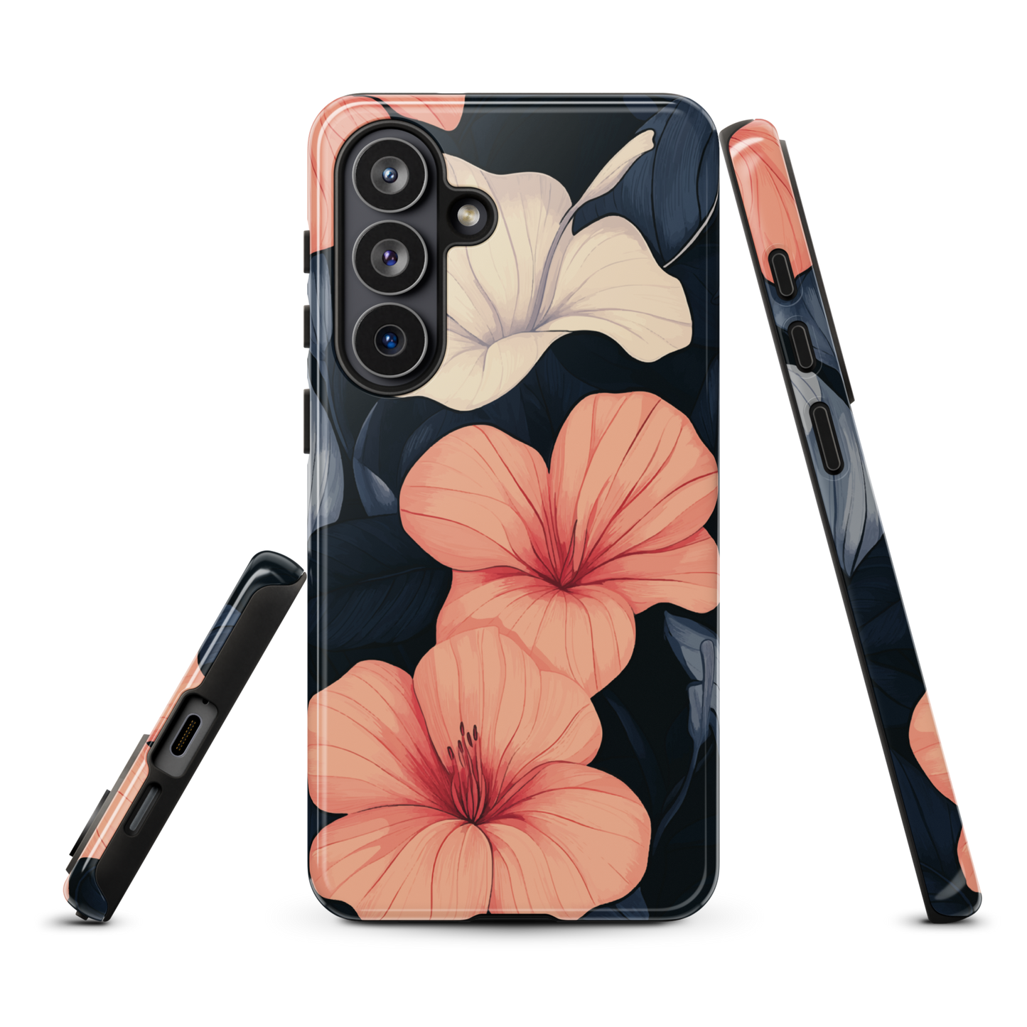 'Hibiscus Flower' Samsung Galaxy S26 Plus tough phone case - protective glossy case NZ Australia