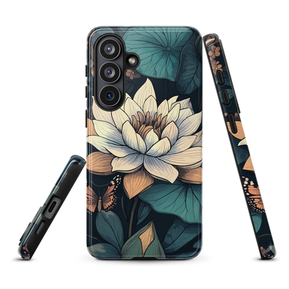'Water Lily' Samsung Galaxy S26 Plus tough phone case - protective glossy case NZ Australia