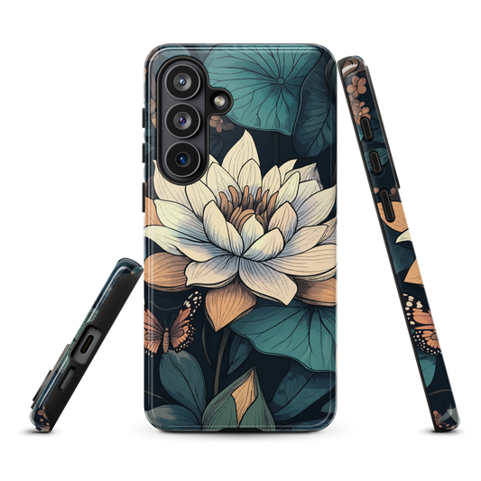 'Water Lily' Samsung Galaxy S26 Plus tough phone case - protective glossy case NZ Australia