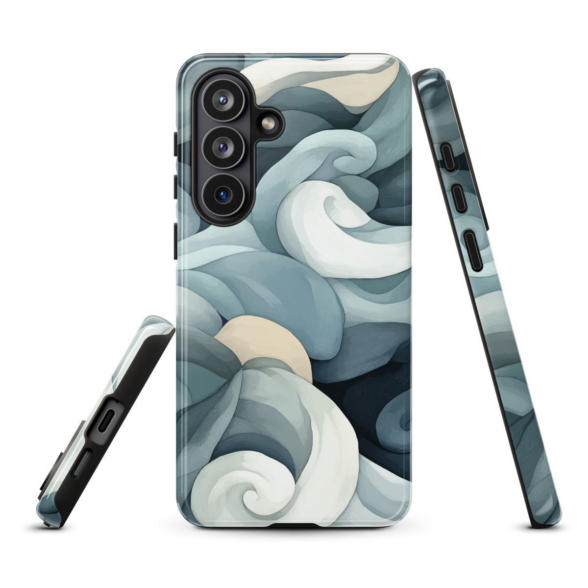 'Ebb and Flow' Samsung Galaxy S26 Plus tough phone case - protective glossy case NZ Australia