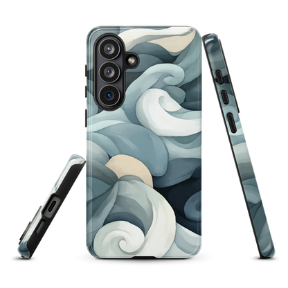 'Ebb and Flow' Samsung Galaxy S26 Plus tough phone case - protective glossy case NZ Australia
