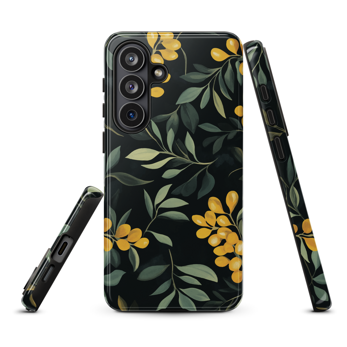 'NZ Kowhai' Samsung Galaxy S26 Plus tough phone case - protective glossy case NZ Australia