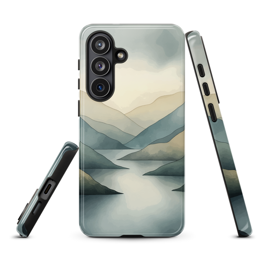 'Misty Mountains' Samsung Galaxy S26 Plus tough phone case - protective glossy case NZ Australia
