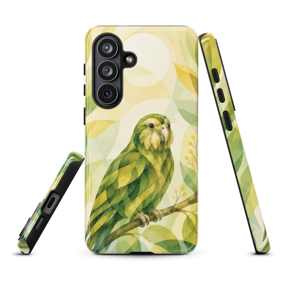 'Kakapo' Samsung Galaxy S26 Plus tough phone case - protective glossy case NZ Australia