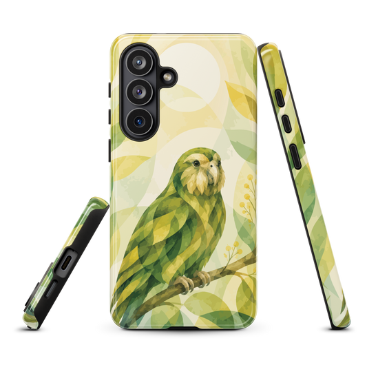 'Kakapo' Samsung Galaxy S26 Plus tough phone case - protective glossy case NZ Australia