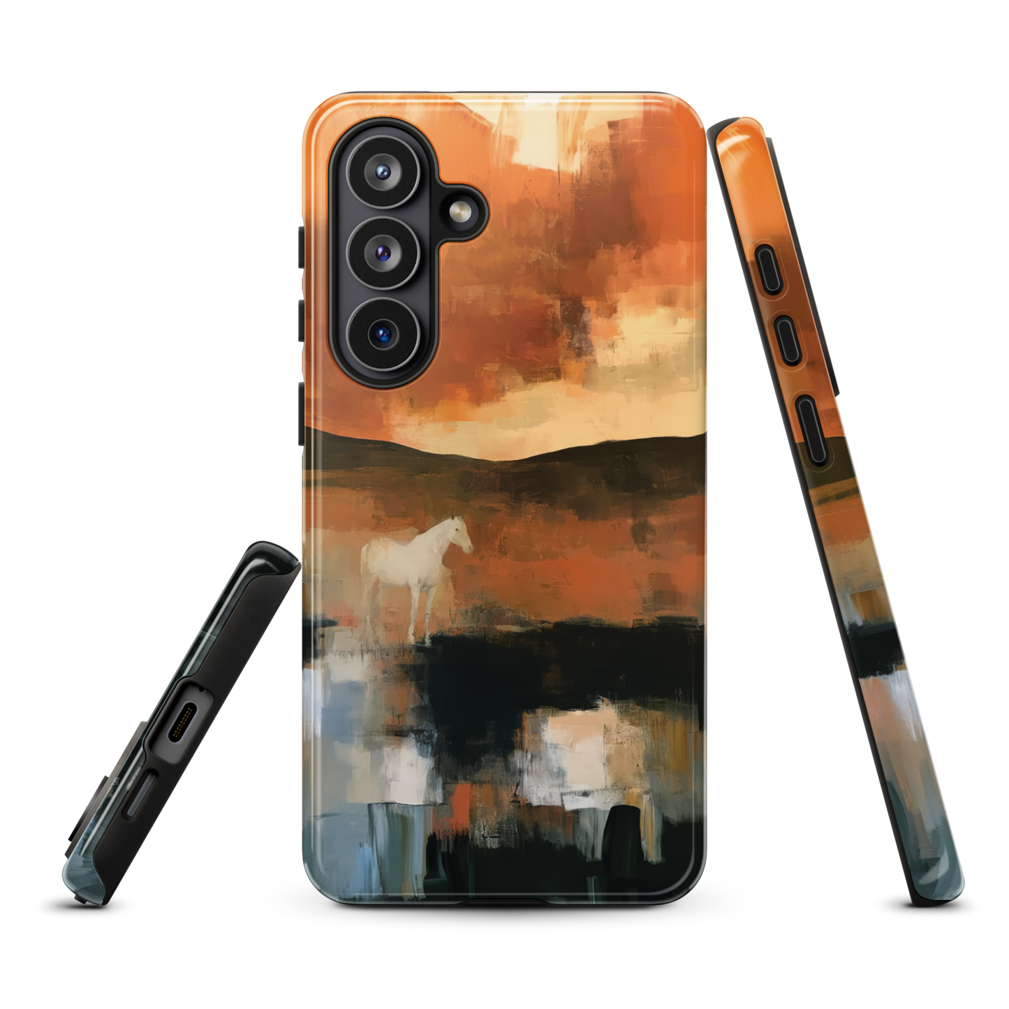 'Ember Fields' Samsung Galaxy S26 Plus tough phone case - protective glossy case NZ Australia