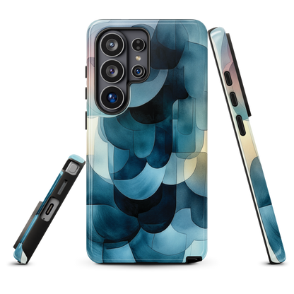 'Blue Forms' Samsung Galaxy S26 Ultra tough phone case - protective glossy case NZ Australia