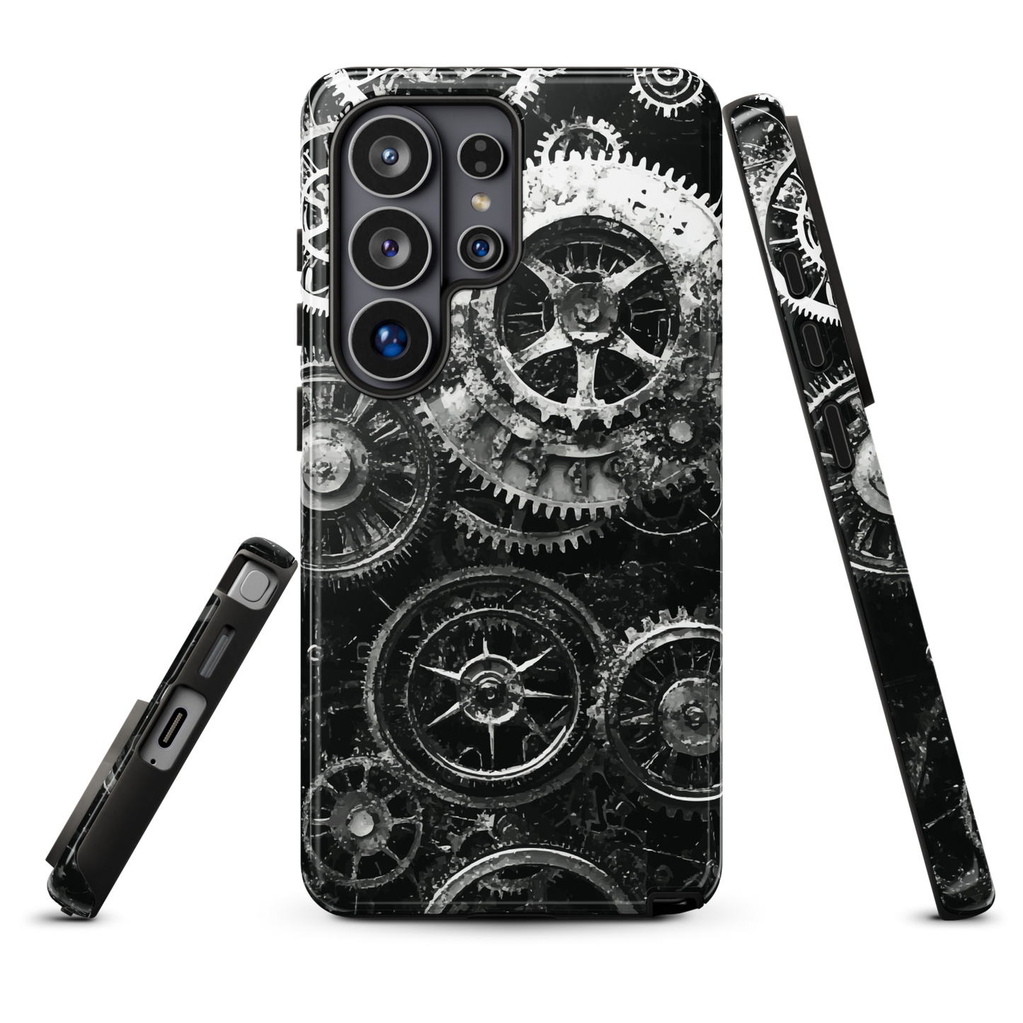 'Clockwork' Samsung Galaxy S26 Ultra tough phone case - protective glossy case NZ Australia