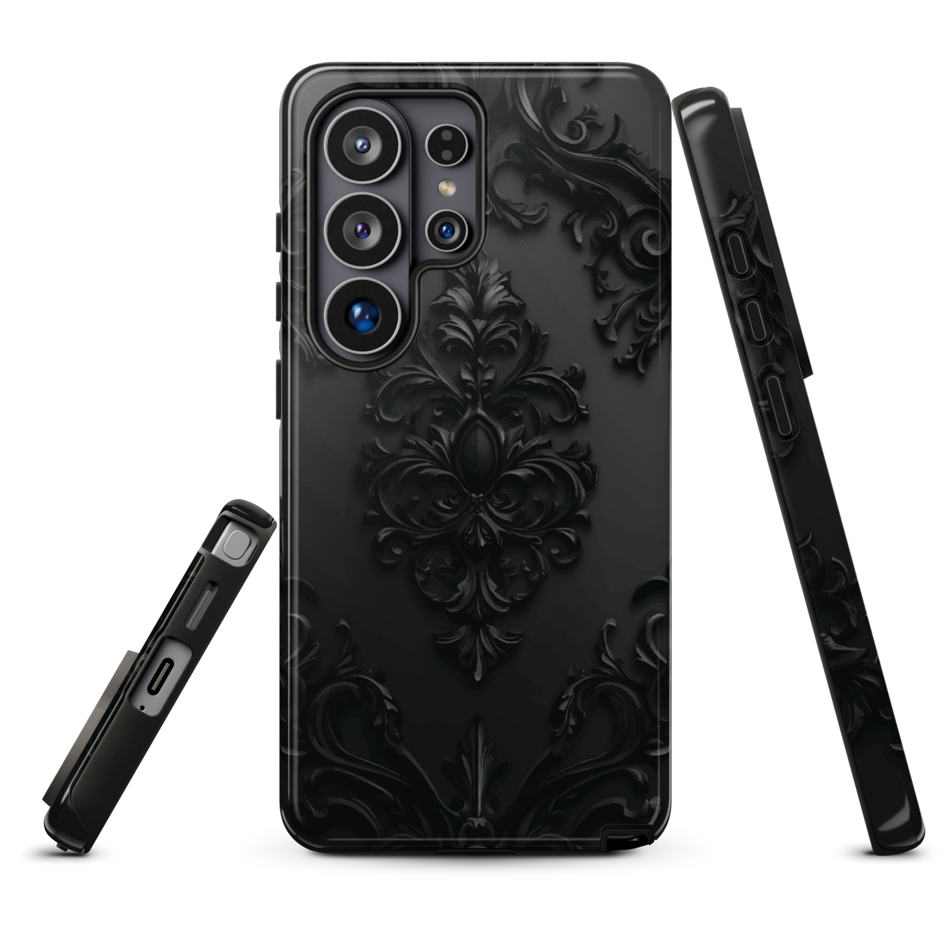 'Obsidian' Samsung Galaxy S26 Ultra tough phone case - protective glossy case NZ Australia