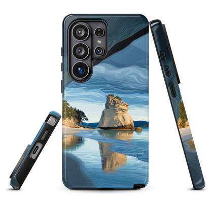 'Cathedral Cove' Samsung Galaxy S26 Ultra tough phone case - protective glossy case NZ Australia