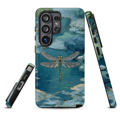 'Dragonfly Glade' Samsung Galaxy S26 Ultra tough phone case - protective glossy case NZ Australia