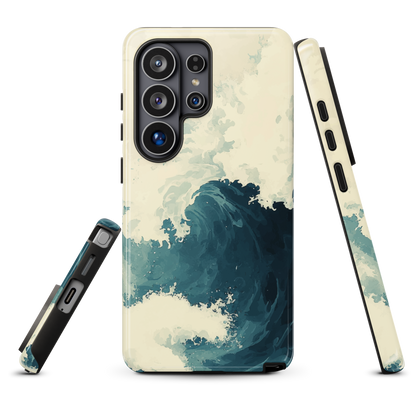 'Rising Swell' Samsung Galaxy S26 Ultra tough phone case - protective glossy case NZ Australia