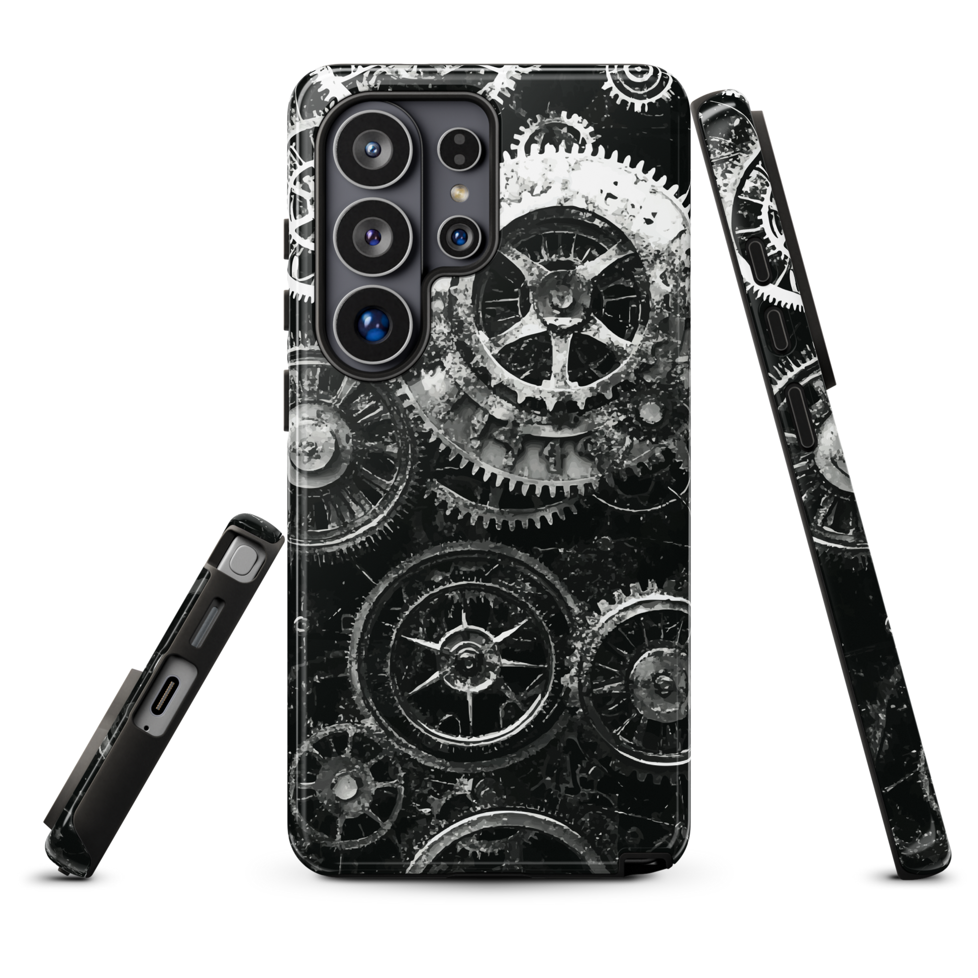 'Clockwork' Samsung Galaxy S26 Ultra tough phone case - protective glossy case NZ Australia