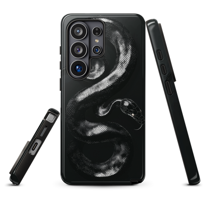 'Black Python' Samsung Galaxy S26 Ultra tough phone case - protective glossy case NZ Australia