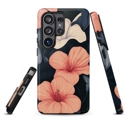 'Hibiscus Flower' Samsung Galaxy S26 Ultra tough phone case - protective glossy case NZ Australia