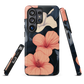 'Hibiscus Flower' Samsung Galaxy S26 Ultra tough phone case - protective glossy case NZ Australia