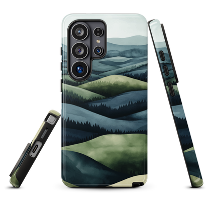 'Blue Mountains' Samsung Galaxy S26 Ultra tough phone case - protective glossy case NZ Australia