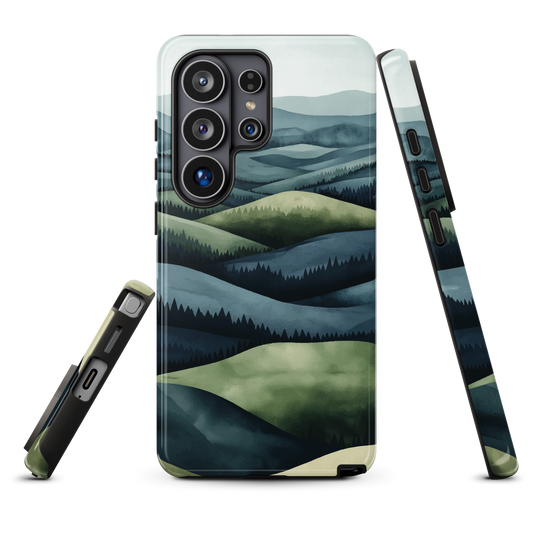 'Blue Mountains' Samsung Galaxy S26 Ultra tough phone case - protective glossy case NZ Australia