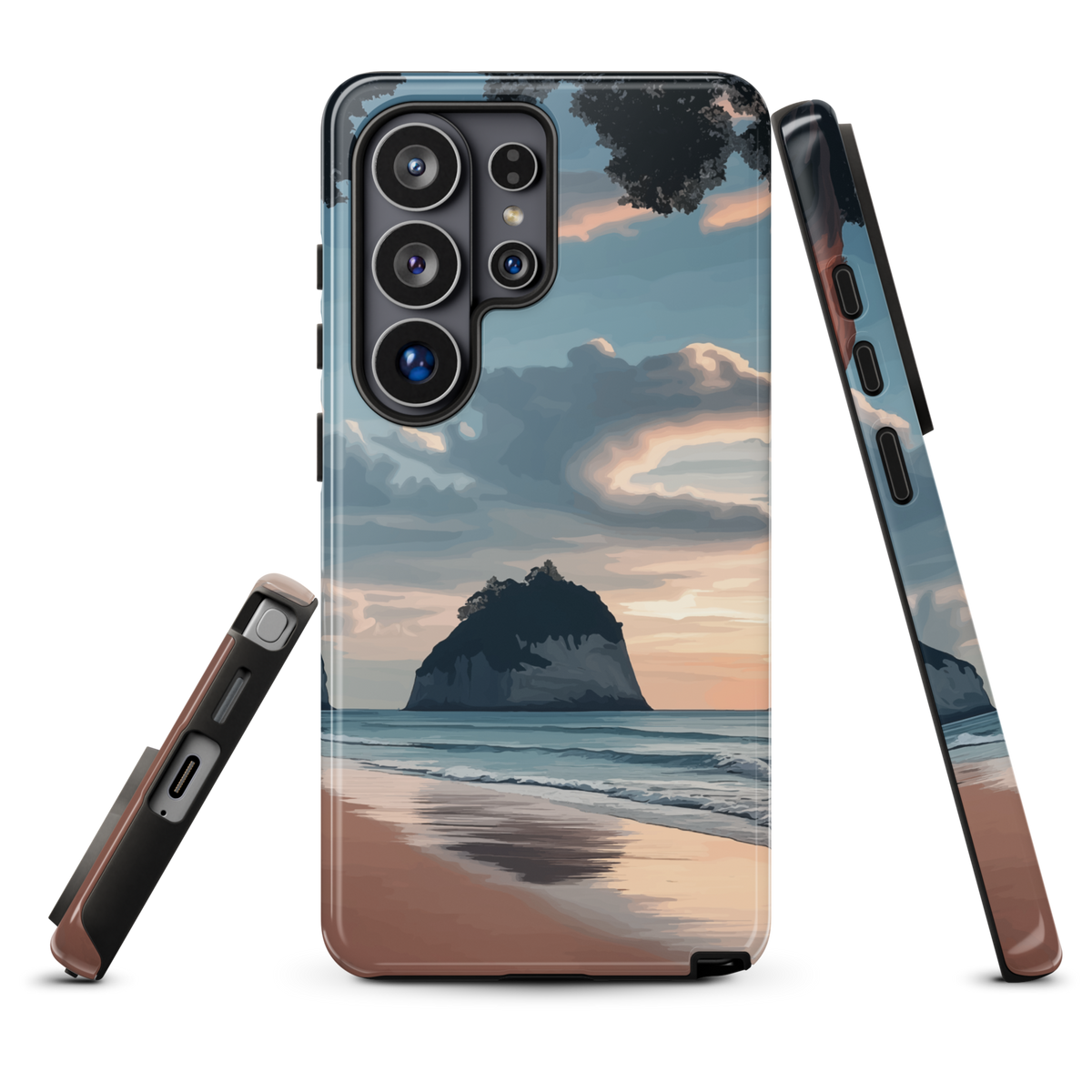 'Cathedral Cove' Samsung Galaxy S26 Ultra tough phone case - protective glossy case NZ Australia