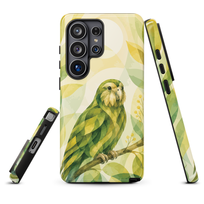 'Kākāpō' Samsung Galaxy S26 Ultra tough case - protective glossy case NZ Australia