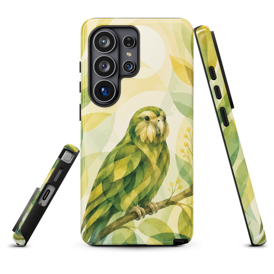 'Kākāpō' Samsung Galaxy S26 Ultra tough case - protective glossy case NZ Australia