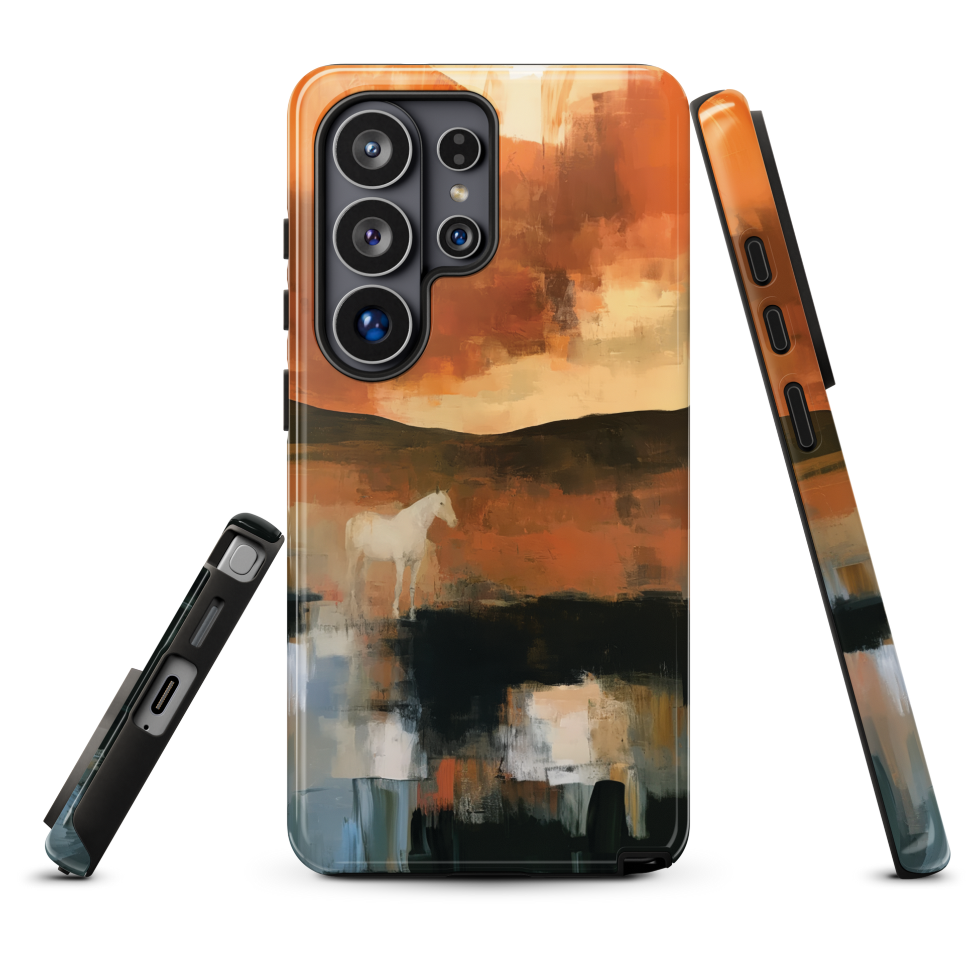 'Ember Fields' Samsung Galaxy S26 Ultra tough phone case - protective glossy case NZ Australia