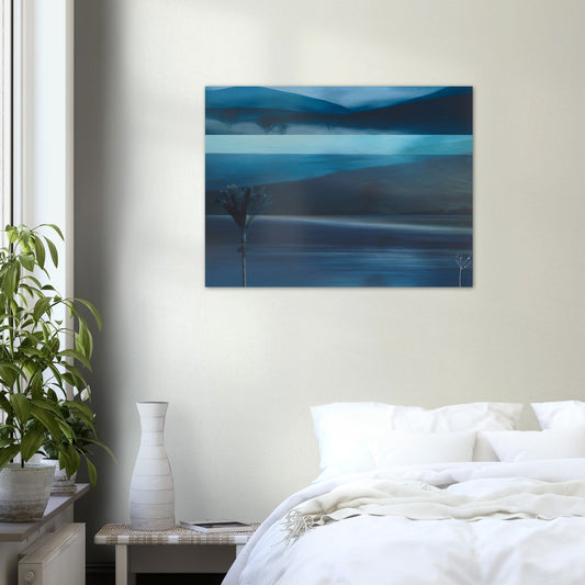 'Pacific Blue' wood print